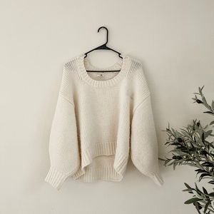 Zulu & Zephyr Lush Knit Jumper Sweater in Warm White